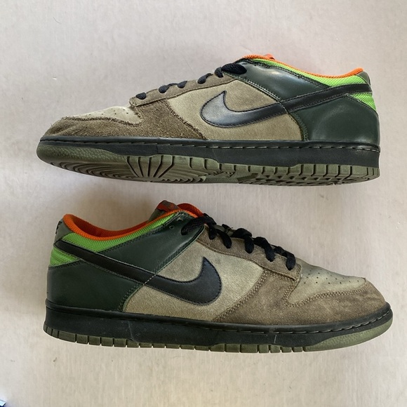 NIKE Men’s DunkLow CL Green Adventure Park Sneakers 304714-301 Size11 US - Picture 5 of 11